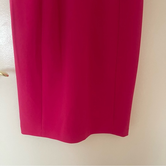 Calvin Klein womens pink midi dress with bow - Picture 6 of 7